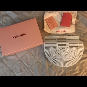 Cult Gaia Mother of Pearl Ark Bag